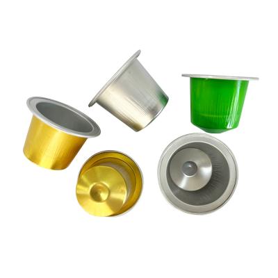 China Aluminum Foil Nespresso Compatible Empty Capsule for Sustainable Coffee Consumption for sale