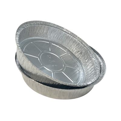 China Op maat gemaakt Fast Food Aluminiumfolie Voedselcontainer Wegwerp Ronde Bakplaat Folie Pannen Te koop