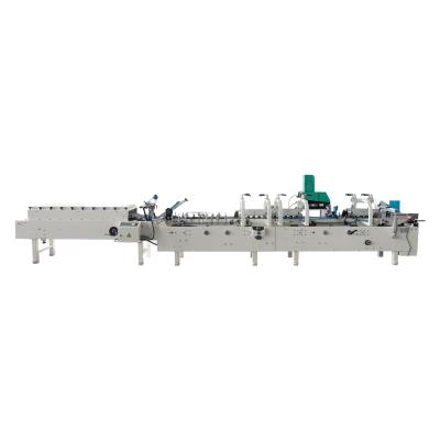 China Automatic Box Making Folder Gluer Pasting Machine for Aluminum Foil Roll Box Folding for sale