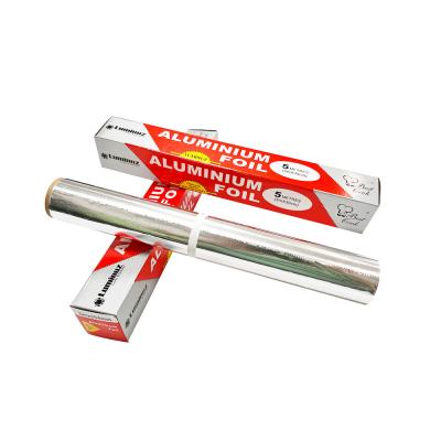 China 30 Micron Aluminum Foil Roll Paper 10m With Lubricated Surface For Food Packaging for sale