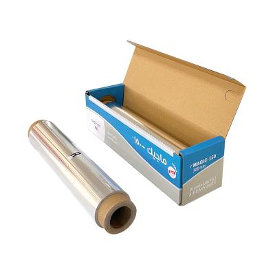 China 8011 Alloy Food Grade Household Aluminum Foil Paper Roll For Disposable Packaging Roll for sale