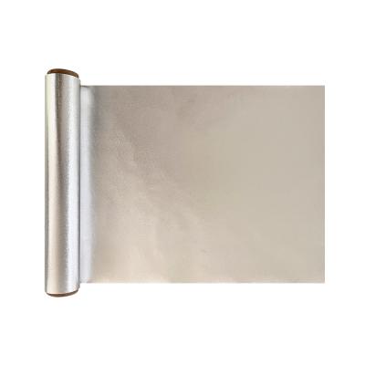 China Customized Logo Kitchen Silver Embossed Aluminium Foil Roll With Sheet Cutter for sale