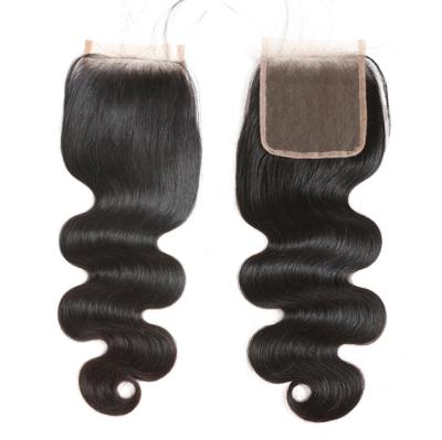 China Silky Straight Top Closure Closures 5x5 6x6 Wave Virgin Human Hair Machine Made Undetectable Raw Silky Straight Human Hair for sale