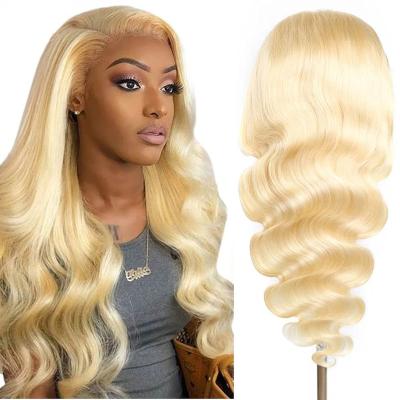 China Popular Solft Hair Wigs Virgin Hair Dangle 150% Density Blunt Cut Lead Blonde Wig. for sale