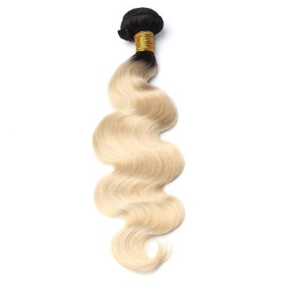 China Wholesale Raw Virgin Hair Vendors Body Wave 100% Spicyhair Root 613 Unprocessed Dark Blonde Color Body Wave Brazilian Remy Hair Bundles for sale