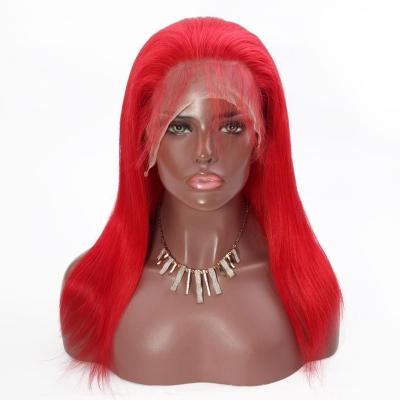 China Softest and comfortable density straight red affordable remy hair 150 price red wig hair newcomer wig with baby hair. for sale