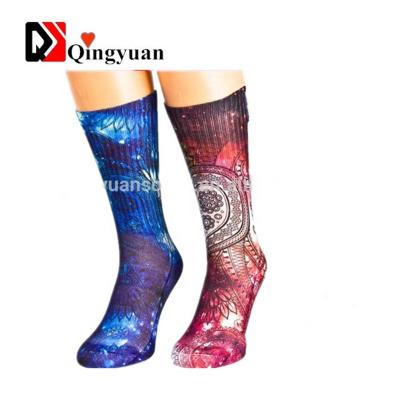 China High Quality Customized Hot Sales Antibacterial Socks Men 360 Digital Printing Socks for sale