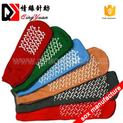 China Antibacterial Wholesale High Quality Medical Tube Grip Non Skid Airline Polyester Anti-Slip Socks for sale