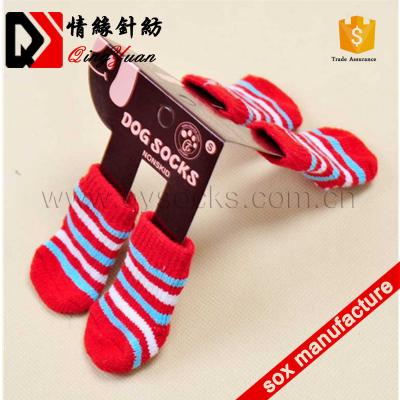 China Wholesales Viable Soft Anti-skid Cute Gift Socks Pet Shoe Dog Knitting Socks With Custom Packing for sale