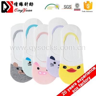 China Hot Selling Anti-slip Good Quality Cotton Women Invisible Socks Low Cut Socks for sale