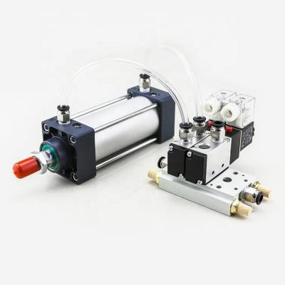 China Factory 2 Way 3 5 Internally Piloted Air Acting Solenoid Valve , 110V 220V AC 24V 12V DC Pneumatic Control Solenoid Valve for sale