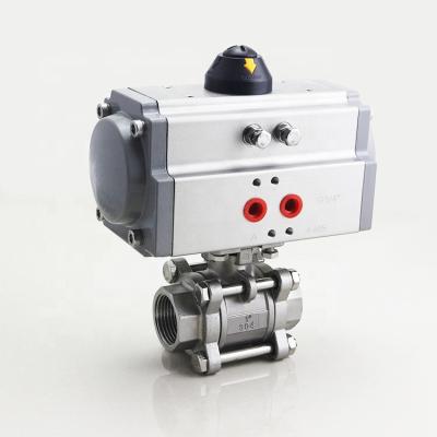 China Factory Series AT-63 90 Degree Acting Dual Spring Rotary Piston Return Pneumatic Pneumatic Actuator for sale