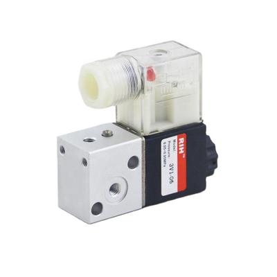 China 2.5mm Series 3V1 3 Way 2 Position Aluminum Alloy Solenoid Direct Acting Pneumatic Control Valve 2.5mm for sale