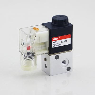 China Factory 3/2 Way Mini Pneumatic Air Direct Acting Aluminum Pneumatic Solenoid Valves for sale