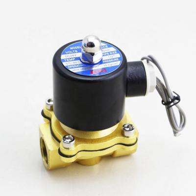 China 1 Inch DC 2 Volt Direct Acting Brass General 24V Way 12V 110V 220 Mini Water Solenoid Valve for sale