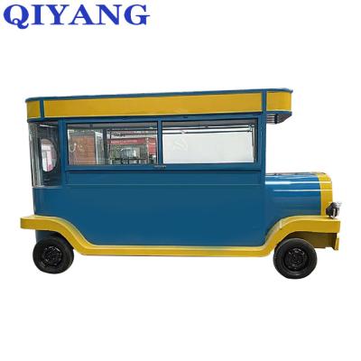 China Vegetable processing factory fully equipped outdoor concession stainless steel hot dog cafe food cart mobile food trailer trucks for sale USA for sale