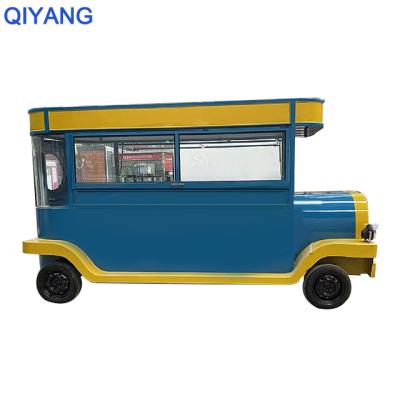 China Vegetable Processing Factory Street Bridge Coffee Food Trailer Mobile Fully Equipped Fast Food Truck For Sale Electric Food Trucks Trailer for sale