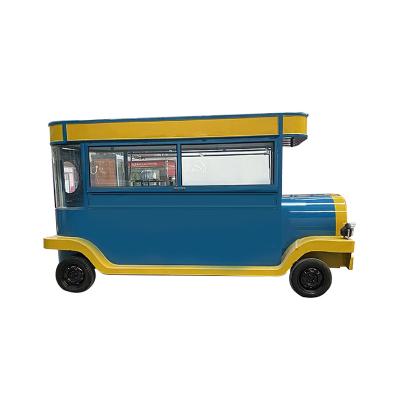 China Multi-purpose vegetable processing factory street restaurant fully equipped fast food cafe trailer mobile ice cream cart food truck for sale