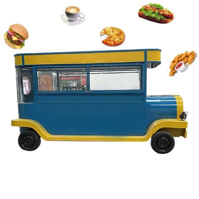 China Fully equipped mobile food truck vegetable processing factory street food truck best commercial coffee cart ice cream vendors truck for sale