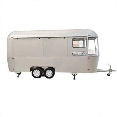 China Vegetable processing plant with wheels us standards mobile coffee trailer for outdoor travel food trucks dining car for sale