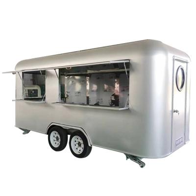 China Vegetable Processing Plant Hot Dog Trucks With Mobile Airstream Coffee Trailer Vendors Full Kitchen Equipments for sale