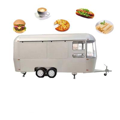 China New Design Vegetable Processing Plant Concession Mobile Rack Trailer Vintage Restaurant Kitchen Fryer Fast Food Cart Mobile Turkey Food Truck Car for sale