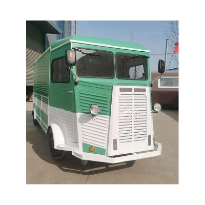 China Vegetable processing factory electric tricycle food truck with full equipped kitchen coffee piaggio monkey tricycle food cart full food trailers for sale