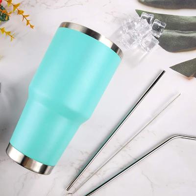 China Stocked reasonable price plastic water bottle 30oz tumbler botellas de agua GC new arrival sports bottle with straw for sale