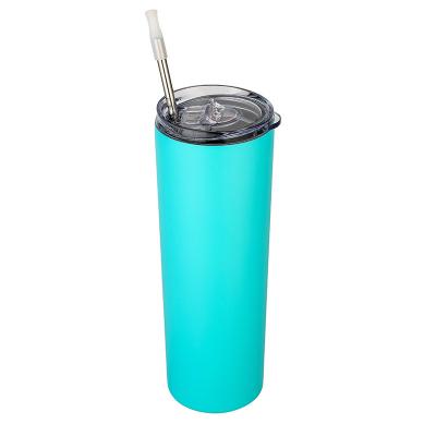 China Stocked skinny 20oz GC sublimation tumbler with straw and box botellas de agua cute botella tumbler mugs wholesale for sale