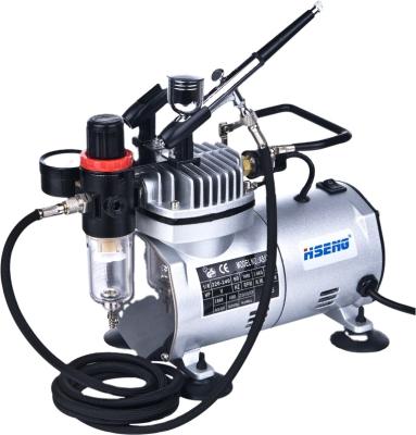 China Complete Airbrush Makeup Airbrush Gun Compressor Kit as18k for sale