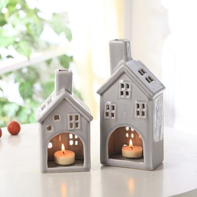 China Creative Nordic home candle holder home decoration home ceramic candle holder decoration for sale