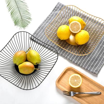 China Coffee table living room Nordic creative home living room simple modern simple fruit style iron snack dish net red for sale