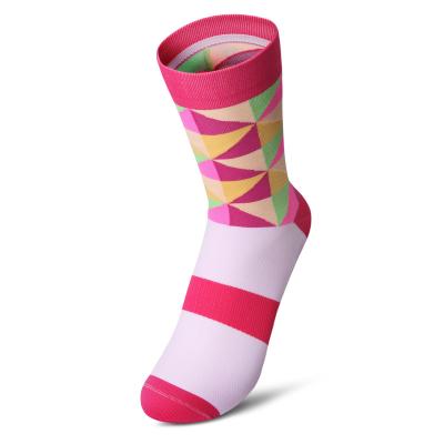 China Breathable Hot Sale Fashion Design Diamond Compression Socks for sale