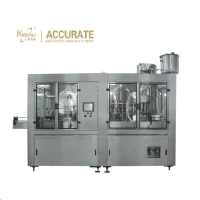 China Beverage RXGF 12-12-5 Full Automatic 3 In 1 Small Bottled And Pouch Production Filling Juice Machine for sale