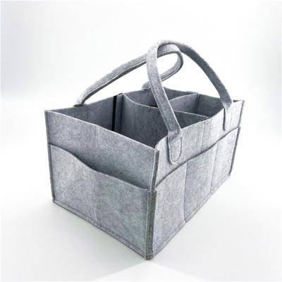 China PACKING BAG factory direct wholesale high quality felt diaper cart felt storage bin felt diaper cart for sale