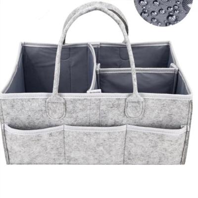 China WRAPPING BAG New Design Felt Diaper Cart 3mm/4mm Thickness Baby Diaper Organizer Bags With 1mm PVC Waterproof for sale