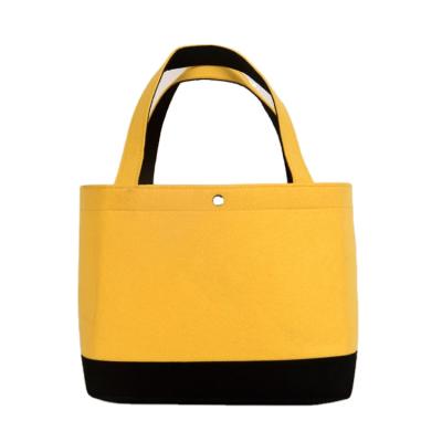 China High Quality Customized Colorful Handmade 100% Wool Felt Tote Bags Women Handbags for sale