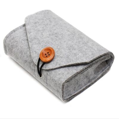 China Folding Felt Storage Filter Bezel For Pocket Accessory Portable Felt Organizer for sale