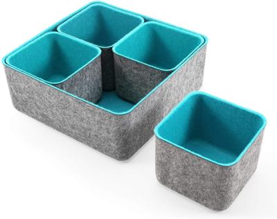 China Workable Factory Supply Storage Box Organizer Drawer Divider Felt Storage Box for sale