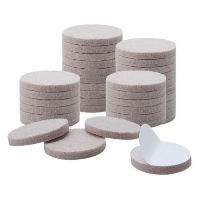 China Protect Furniture And Floor Hot Sale Chair Legs Furniture Feet Round Self Adhesive Felt Furniture Pads for sale