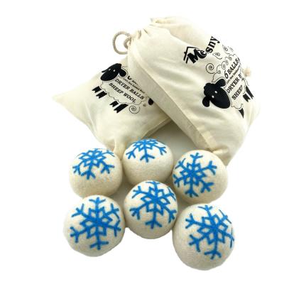 China Factory Direct Wholesale 100% New Zealand Wool Dryer Ball Wool Felt Laundry Dryer Ball Odor Elimination/Dehumidification for sale