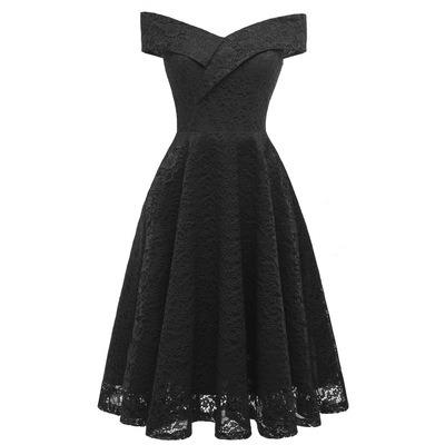 China Breathable Black Lace Wedding Party Dresses Mother Of The Bride Formal Wear Women's Even Dresses for sale