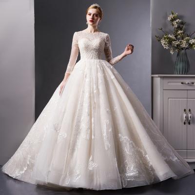 China Wholesale Anti-Static Heavy Beading Wedding Gowns Rhinestones Wedding Dresses The Wedding Dress for sale