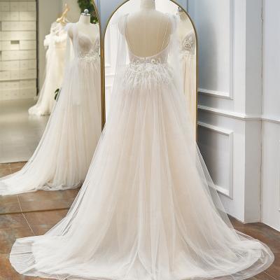 China Anti-Static Best Price Wedding Dresses Backless Beach Wedding Dress For Women for sale