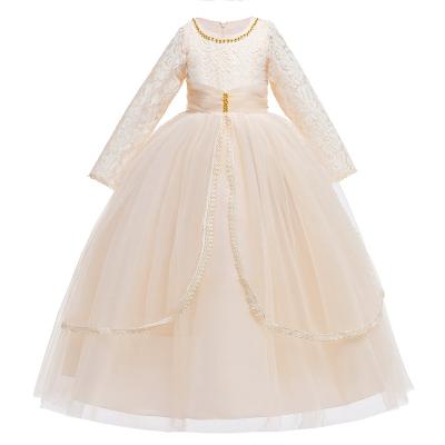 China Big Long Sleeve Best Price Ball Wedding Dresses Ball Gown Formal Dresses For New Fat Girls Kids Dress Dress for sale