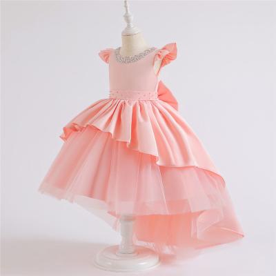 China Regular kids dresses stock girls satin kids dress bridesmaid dresses even design bridesmaids dresses for sale