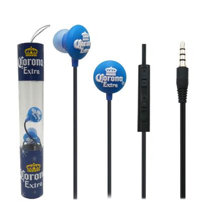 China In-ear new arrival factory retail price stereo base earbuds tube packing pvc cartoon wired earphone with microphone for sale