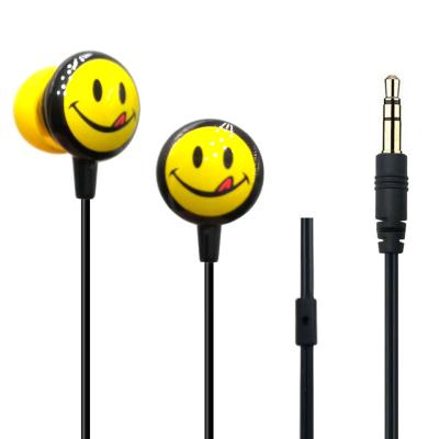 China In-ear free sample in-ear mobile phone 3.5mm connector advertising earphones candy colorful promotion cheap music wired stereo headset for sale