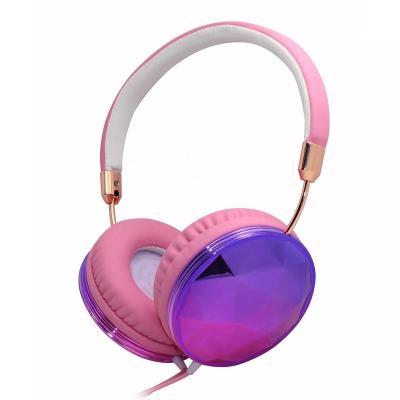 China Flexible Headband No Brand Cheap Bulk Earbuds Wired Gift Colorful Portable Metal Promotion Headset Over-Ear Earbud Snap Earphone for sale