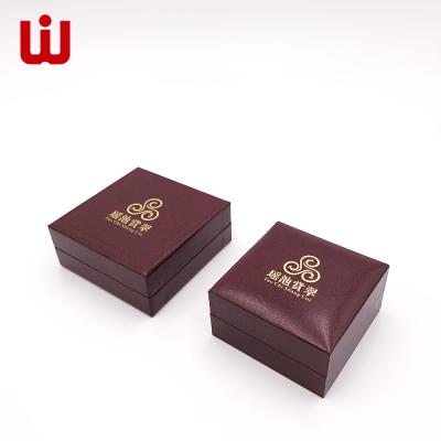 China Wedding Custom Necklace Bracelet Favor Box Earring Gift Box PU Leather Jewelry Packaging Box for sale